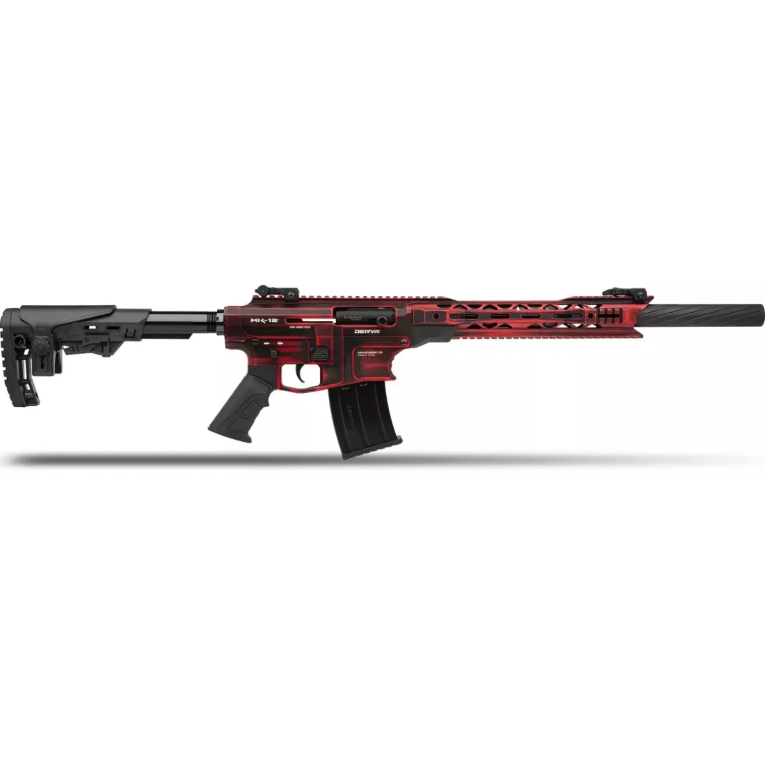 Derya MK-12 AS-104SE Kırmızı-Eskitme Full Metal Otomatik Av Tüfeği